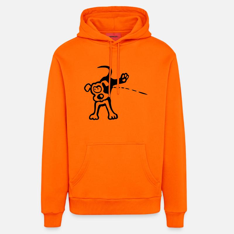 Pinkelpaul - Sweat à capuche bio décontracté fabriqué en UE - SUNSET ORANGE