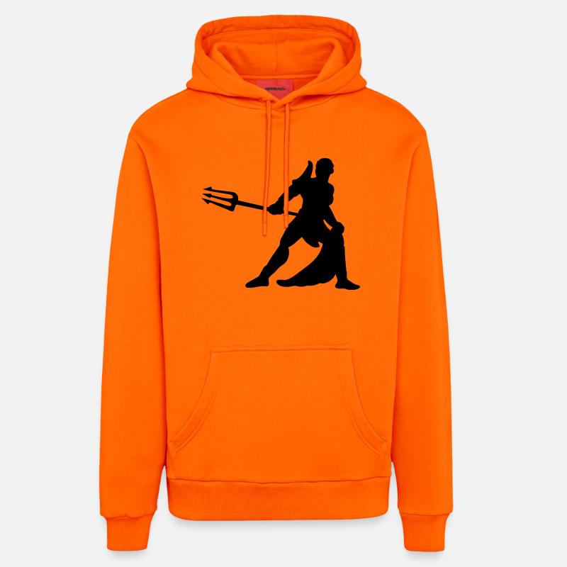 gladiator - Sweat à capuche bio décontracté fabriqué en UE - SUNSET ORANGE