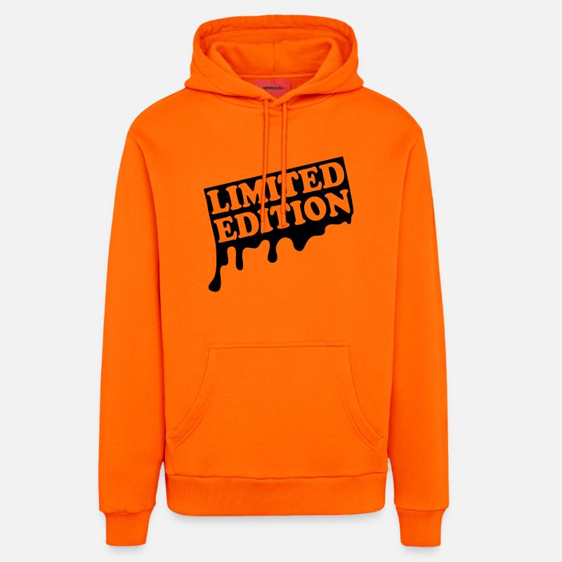 limited edition graffiti 2ke - Sweat à capuche bio décontracté fabriqué en UE - SUNSET ORANGE