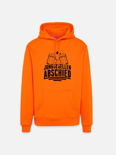 junggesellenabschied_pe1 - Organic Relaxed Hoodie Made in EU - SUNSET ORANGE