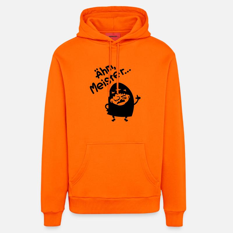 Igor - Um, Master ... Ligne - Sweat à capuche bio décontracté fabriqué en UE - SUNSET ORANGE
