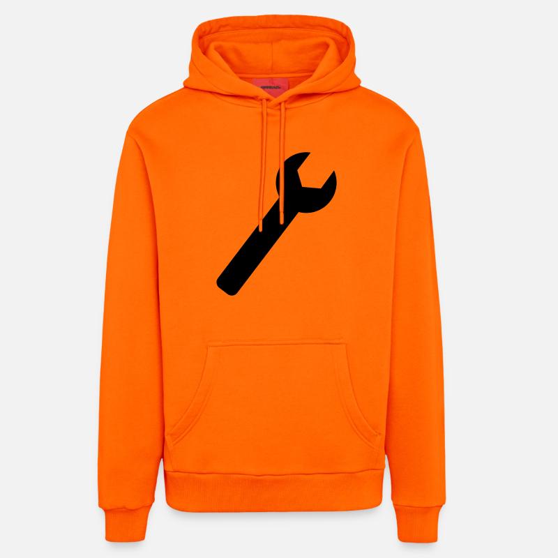 Clé - Sweat à capuche bio décontracté fabriqué en UE - SUNSET ORANGE