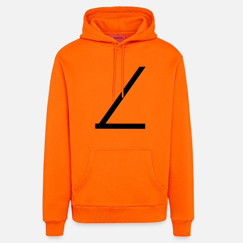 ceinture de sécurité - Sweat à capuche bio décontracté fabriqué en UE - SUNSET ORANGE