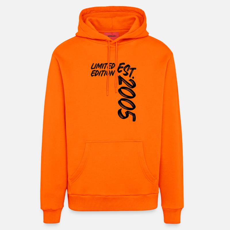 Édition limitée Est. 2005 - Sweat à capuche bio décontracté fabriqué en UE - SUNSET ORANGE