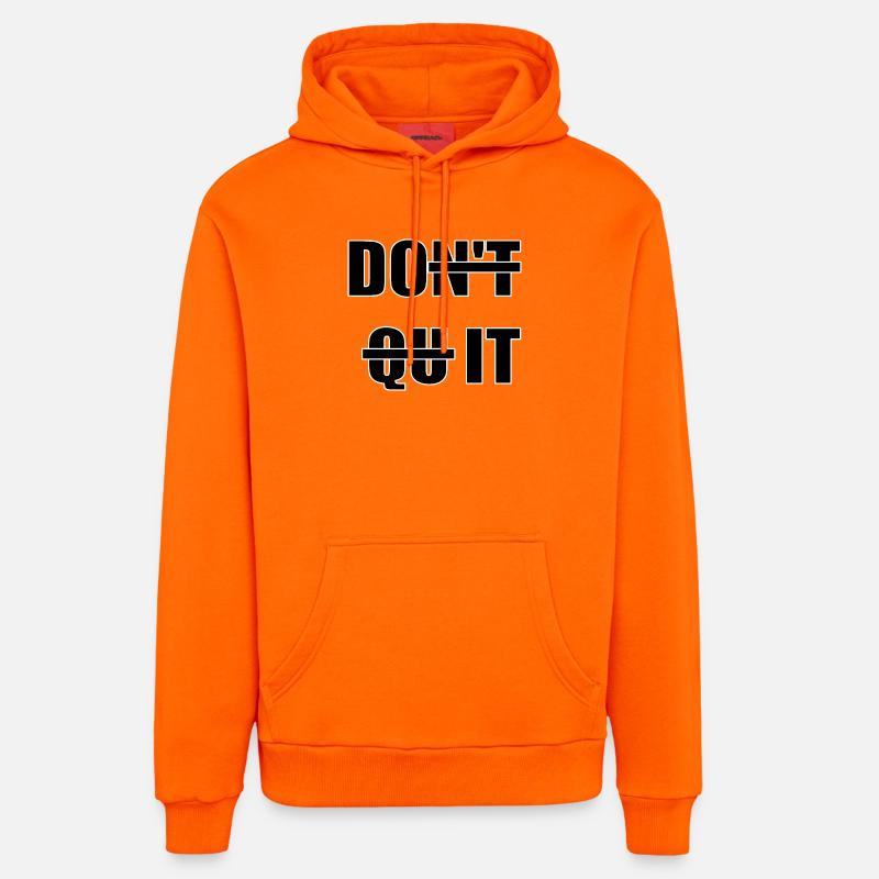DO IT - Sweat à capuche bio décontracté fabriqué en UE - SUNSET ORANGE