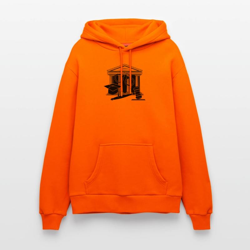 Logo des Gerichts, des Richters oder des Anwalts Organic Relaxed Hoodie Made in EU