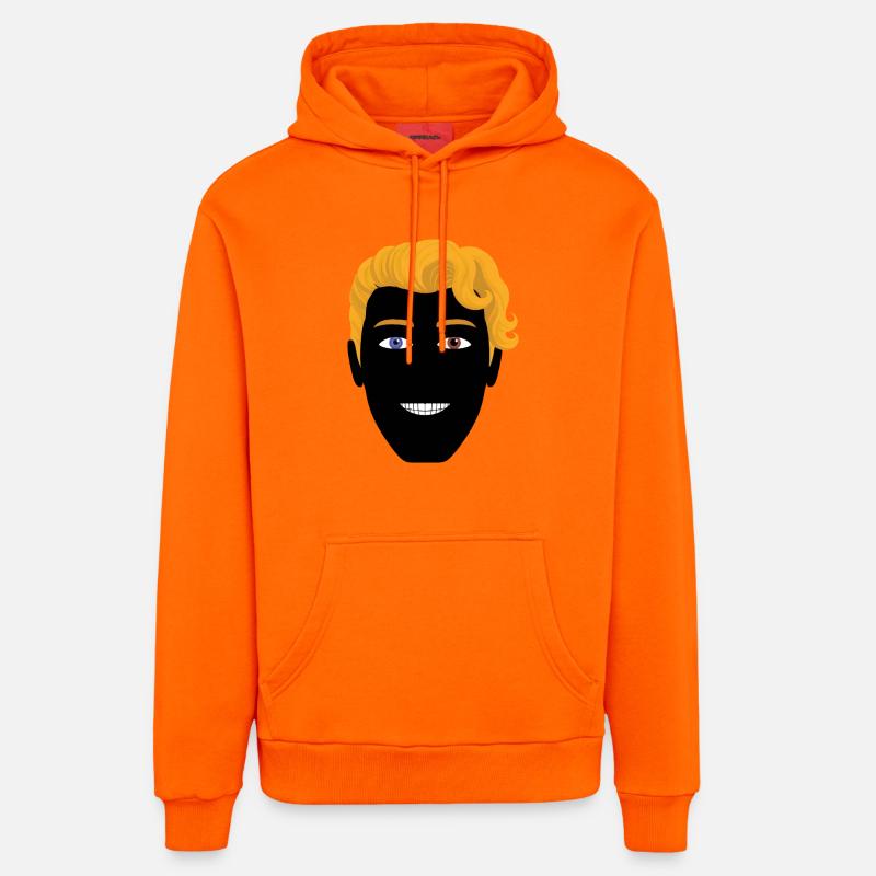 HETEROCHROMIA EYES #2 - nice people - Sweat à capuche bio décontracté fabriqué en UE - SUNSET ORANGE