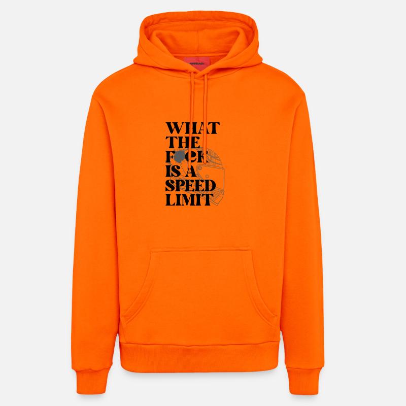 Voiture - Sweat à capuche bio décontracté fabriqué en UE - SUNSET ORANGE