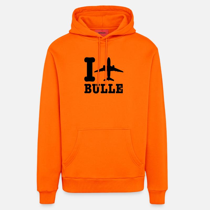 Vacances Bulgarie - Sweat à capuche bio décontracté fabriqué en UE - SUNSET ORANGE