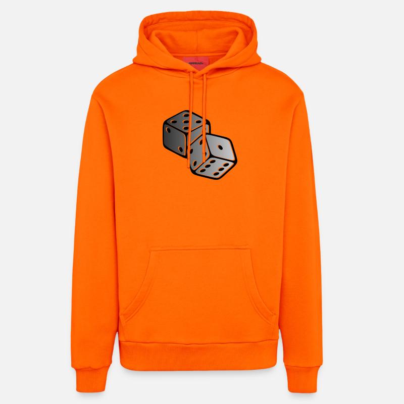 Cube - Sweat à capuche bio décontracté fabriqué en UE - SUNSET ORANGE
