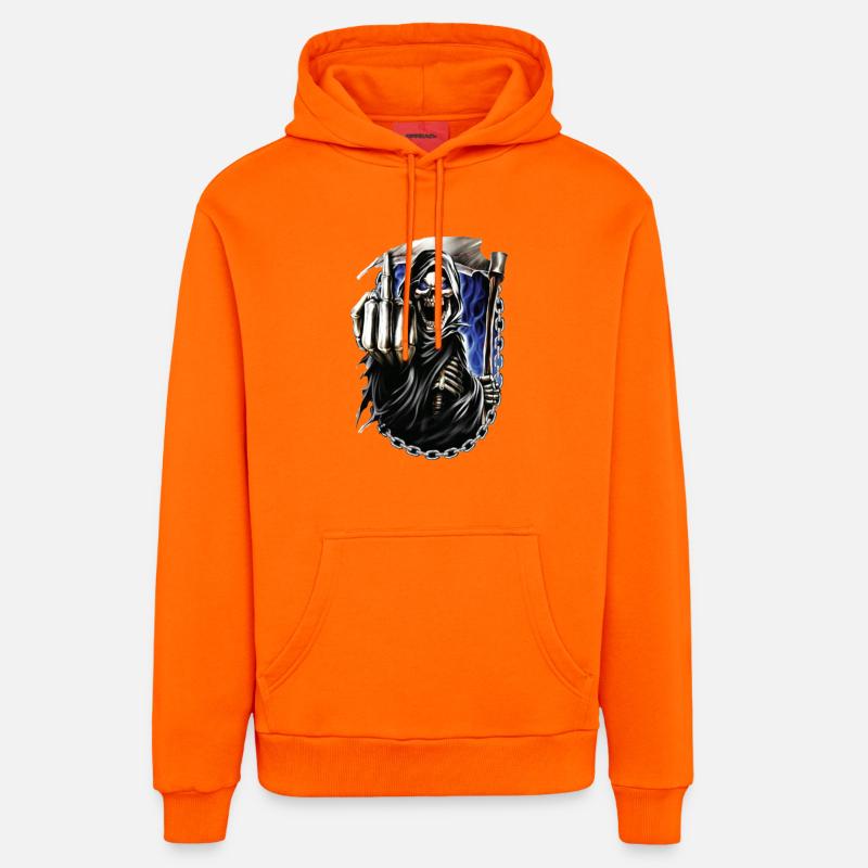 Reaper - Organic Relaxed Hoodie Made in EU - SUNSET ORANGE