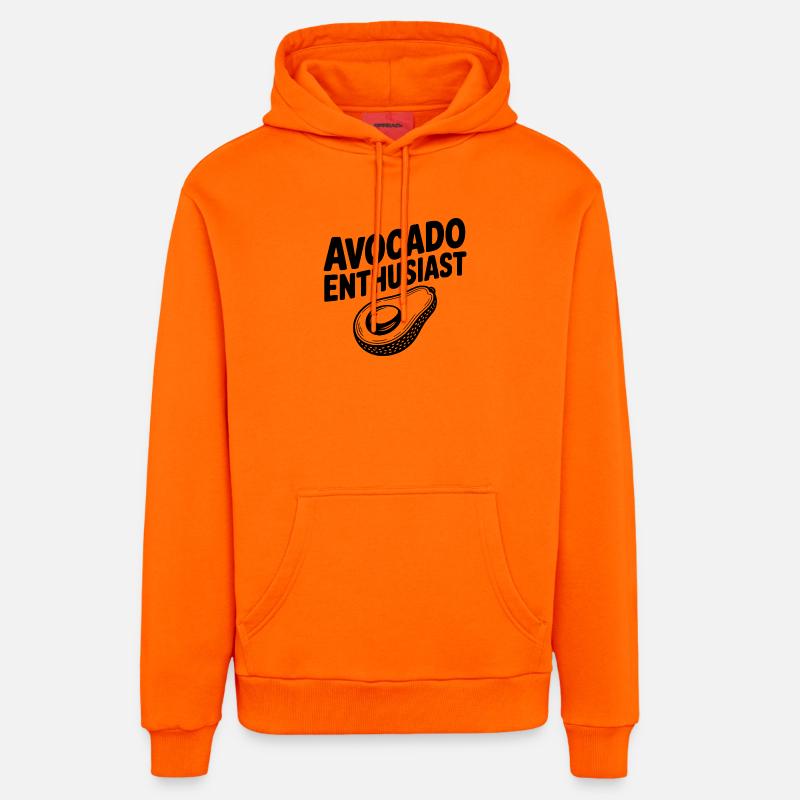 Passionné d’avocat - Sweat à capuche bio décontracté fabriqué en UE - SUNSET ORANGE