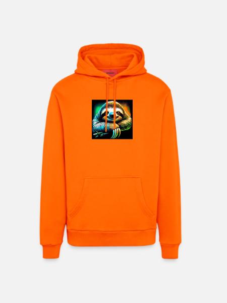 Faultier - Organic Relaxed Hoodie Made in EU - SUNSET ORANGE