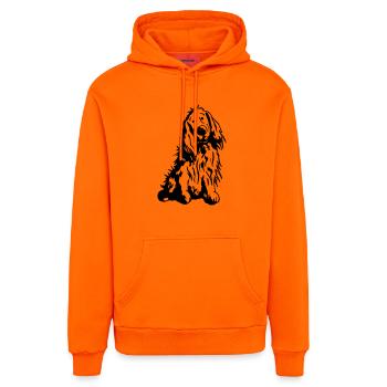 Verträumter Cocker Spaniel - Organic Relaxed Hoodie Made in EU - SUNSET ORANGE - Vorne