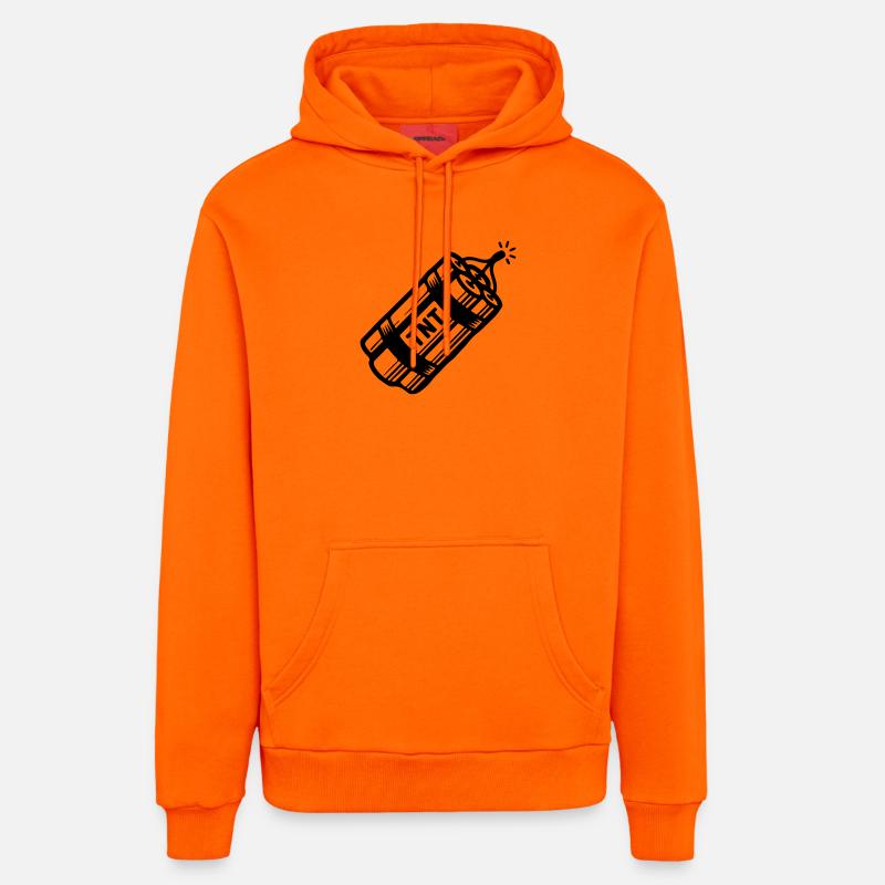 Dynamit Tnt - Organic Relaxed Hoodie Made in EU - SUNSET ORANGE