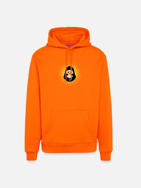 Nonne - Organic Relaxed Hoodie Made in EU - SUNSET ORANGE