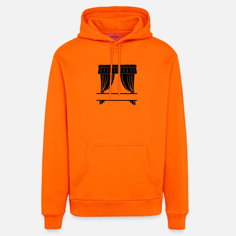 Gardinengeschäft oder Theater - Organic Relaxed Hoodie Made in EU - SUNSET ORANGE
