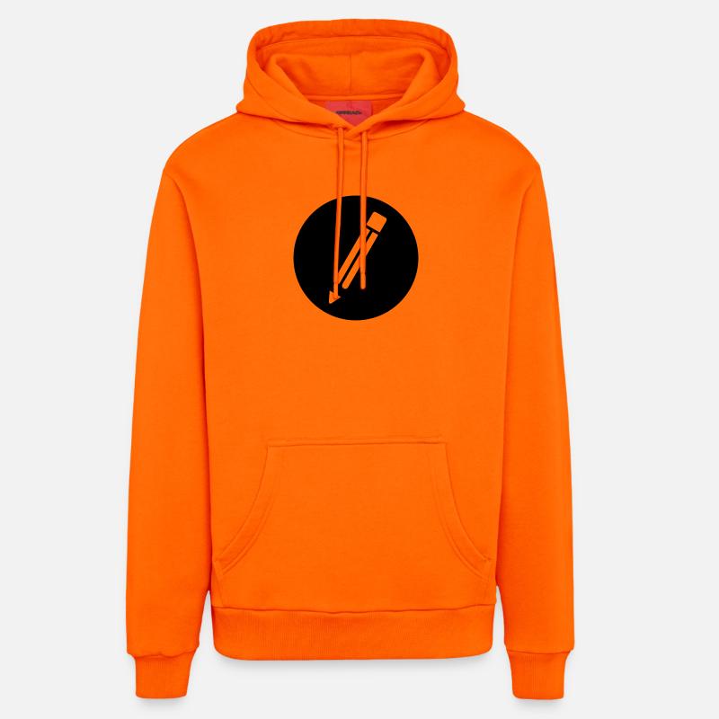 Crayon - Sweat à capuche bio décontracté fabriqué en UE - SUNSET ORANGE