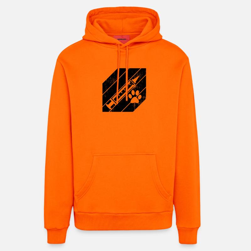 Seringue - Sweat à capuche bio décontracté fabriqué en UE - SUNSET ORANGE