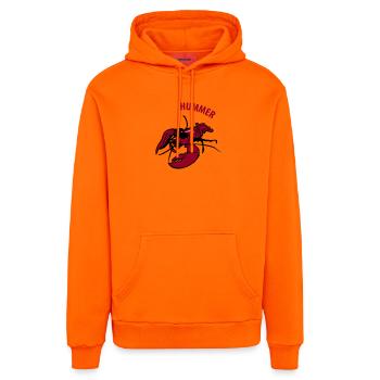 Homard - Sweat à capuche bio décontracté fabriqué en UE - SUNSET ORANGE - Devant