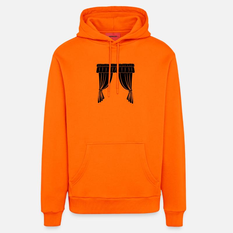Vorhänge Theater oder Geschäft - Organic Relaxed Hoodie Made in EU - SUNSET ORANGE