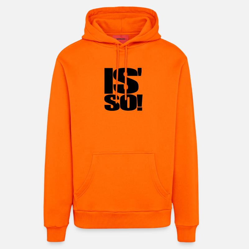 Voilà comment ça se passe. - Sweat à capuche bio décontracté fabriqué en UE - SUNSET ORANGE