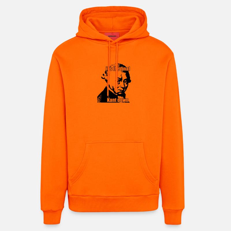 C’est la finale Kant à terre - Sweat à capuche bio décontracté fabriqué en UE - SUNSET ORANGE