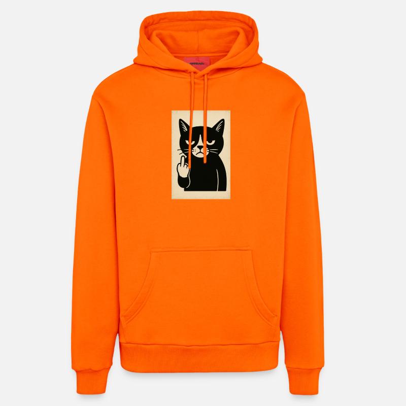 Chaton - Sweat à capuche bio décontracté fabriqué en UE - SUNSET ORANGE