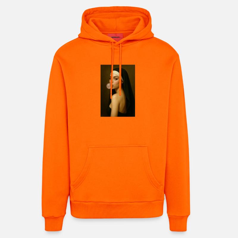 Appel sacré - Sweat à capuche bio décontracté fabriqué en UE - SUNSET ORANGE