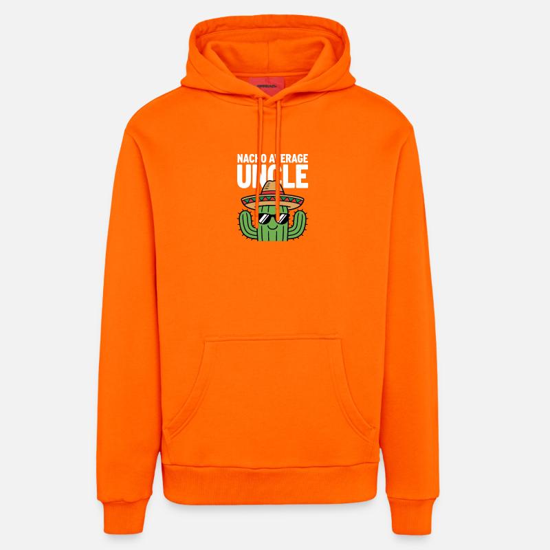 Nacho Durchschnitts-Onkel Witzig Cinco de Mayo - Organic Relaxed Hoodie Made in EU - SUNSET ORANGE