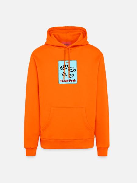 Family Pack - Organic Relaxed Hoodie Made in EU - SUNSET ORANGE