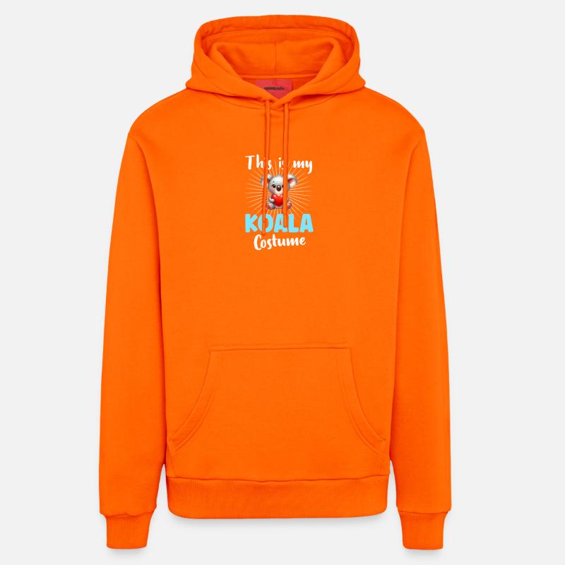 Koala Koala Ours - Sweat à capuche bio décontracté fabriqué en UE - SUNSET ORANGE