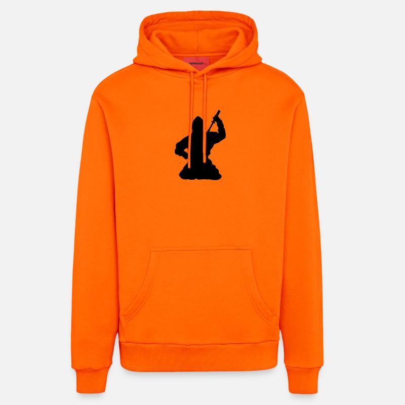 Ninja japanischer Spion oder Attentäter - Organic Relaxed Hoodie Made in EU - SUNSET ORANGE