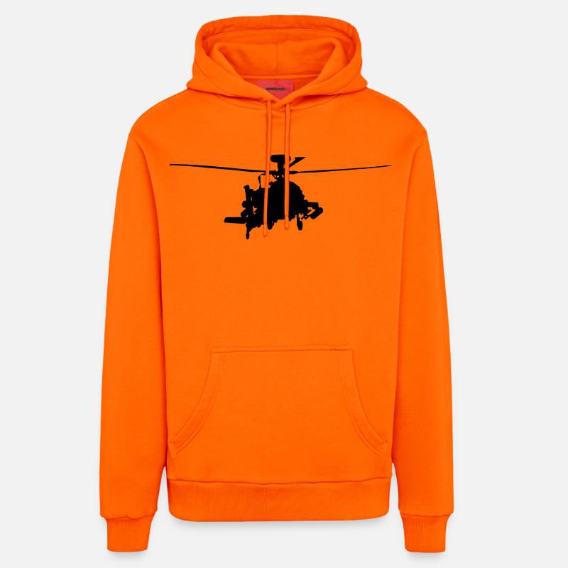 Apache - Sweat à capuche bio décontracté fabriqué en UE - SUNSET ORANGE
