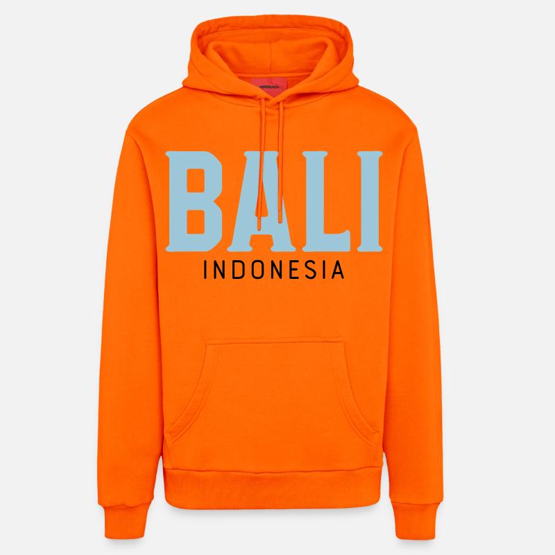 Bali - Sweat à capuche bio décontracté fabriqué en UE - SUNSET ORANGE