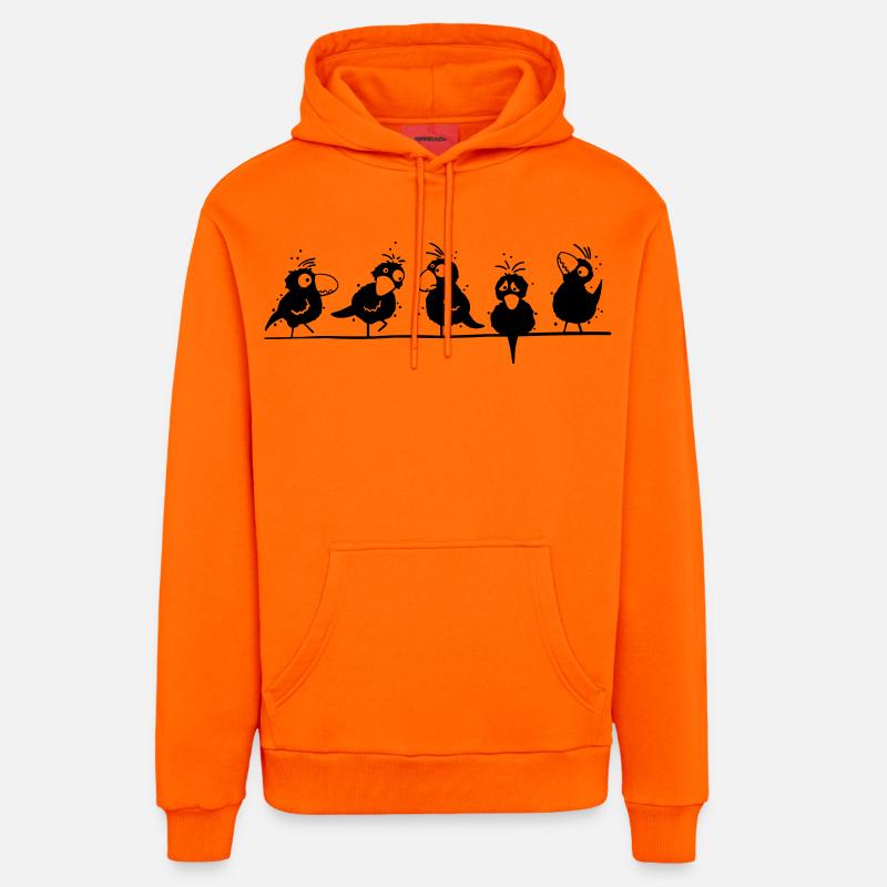 Bonne Corbeau - Sweat à capuche bio décontracté fabriqué en UE - SUNSET ORANGE