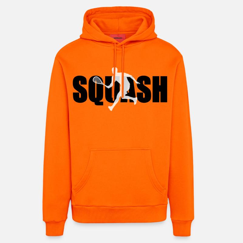 Squash - Sweat à capuche bio décontracté fabriqué en UE - SUNSET ORANGE