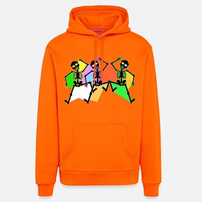 Danse - Sweat à capuche bio décontracté fabriqué en UE - SUNSET ORANGE
