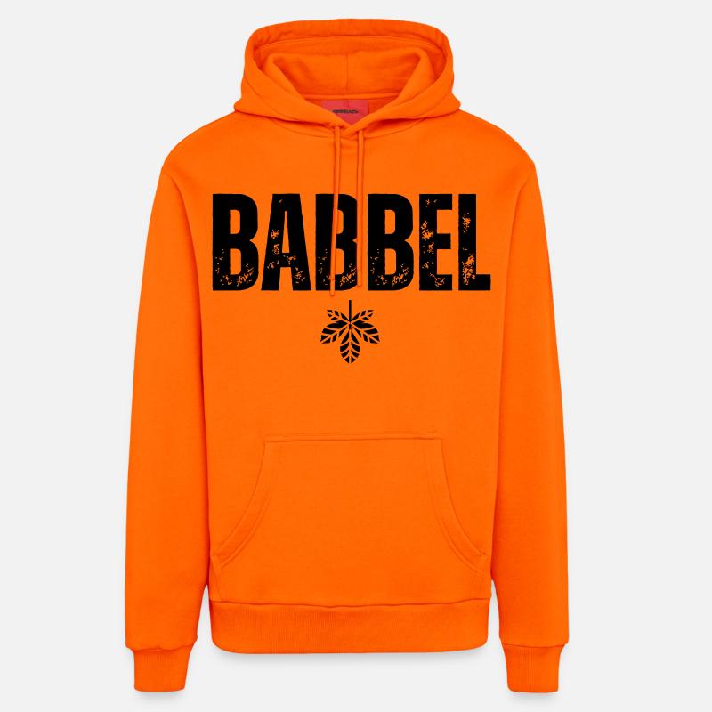 Babbel - Sweat à capuche bio décontracté fabriqué en UE - SUNSET ORANGE