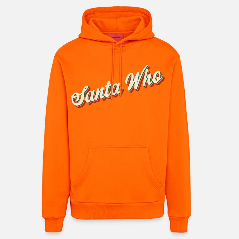 Design de Noël du Père Noël - Sweat à capuche bio décontracté fabriqué en UE - SUNSET ORANGE