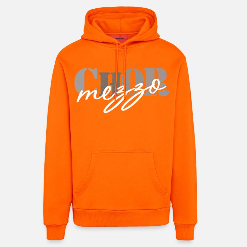 Mezzo-soprano de chœur - Sweat à capuche bio décontracté fabriqué en UE - SUNSET ORANGE