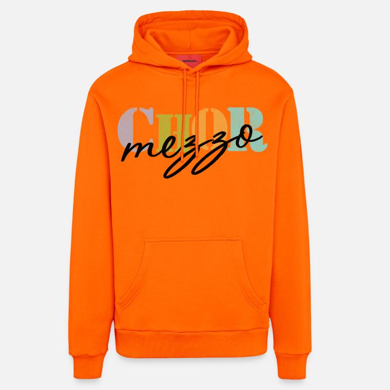 Mezzo-soprano de chœur - Sweat à capuche bio décontracté fabriqué en UE - SUNSET ORANGE