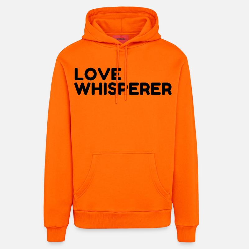 La Saint-Valentin du Murmureur d’Amour - Sweat à capuche bio décontracté fabriqué en UE - SUNSET ORANGE