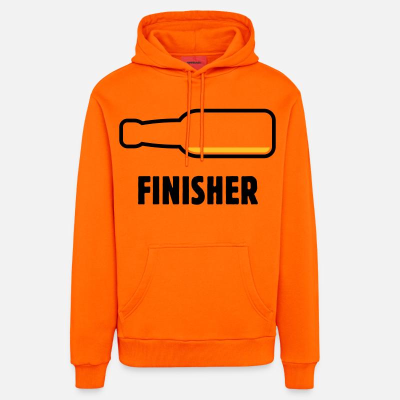 Finisher (Bier / Bierchen / Biertrinker / POS 2C) - Organic Relaxed Hoodie Made in EU - SUNSET ORANGE