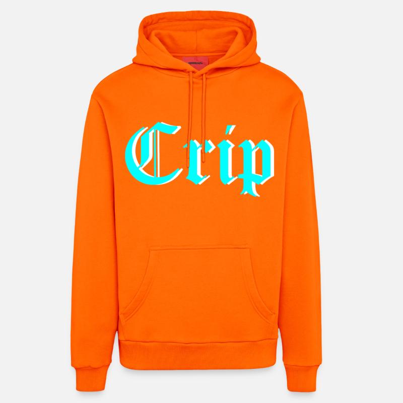 Crip - Sweat à capuche bio décontracté fabriqué en UE - SUNSET ORANGE
