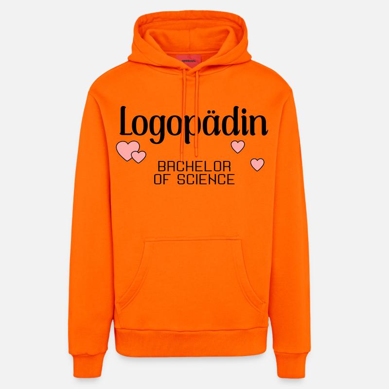 Programme de licence en orthophonie - Sweat à capuche bio décontracté fabriqué en UE - SUNSET ORANGE