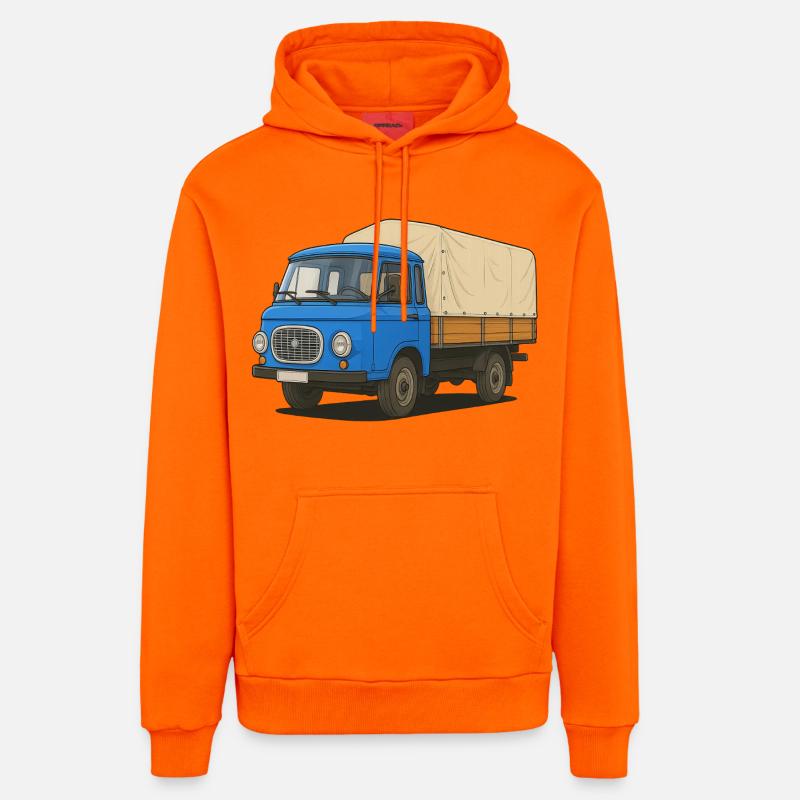 Ost-Pritsche - Organic Relaxed Hoodie Made in EU - SUNSET ORANGE