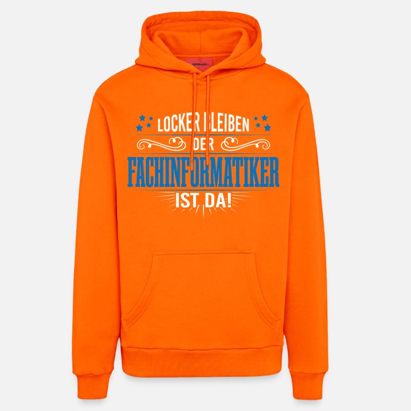 Fachinformatiker programmierer support admin - Organic Relaxed Hoodie Made in EU - SUNSET ORANGE
