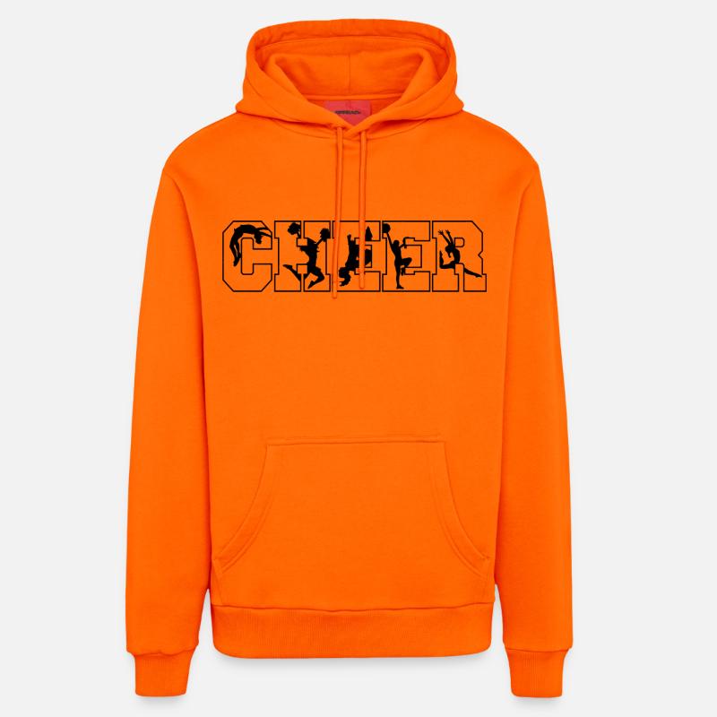 acclamation - Sweat à capuche bio décontracté fabriqué en UE - SUNSET ORANGE