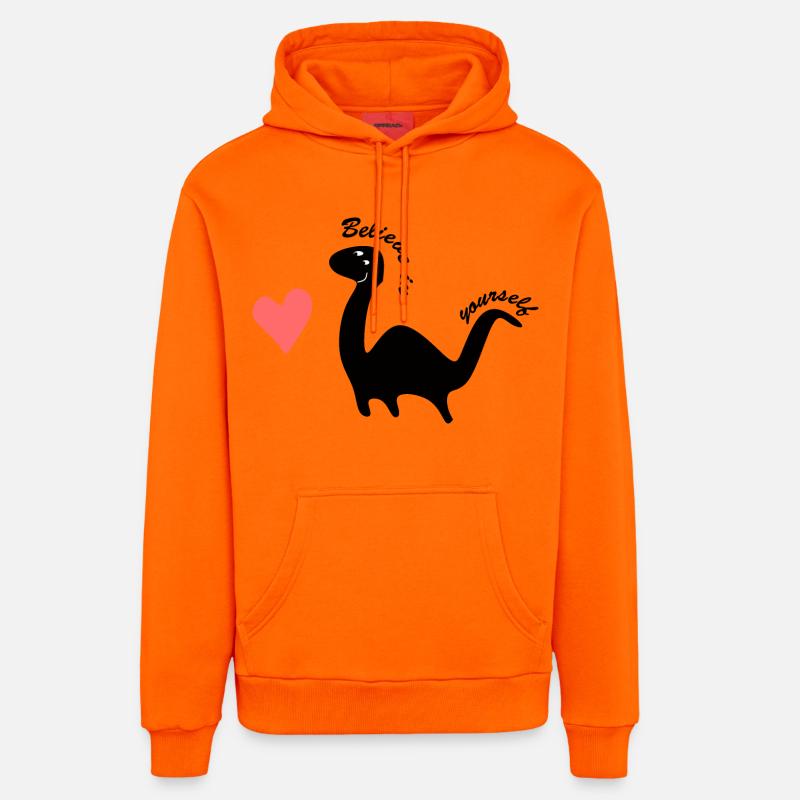 Croyez en vous-même - Sweat à capuche bio décontracté fabriqué en UE - SUNSET ORANGE